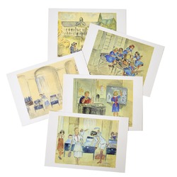 Cartes aquarelles " les Demoiselles"