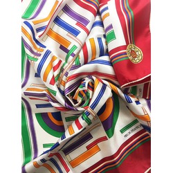Foulard rouge (90x90 cm)