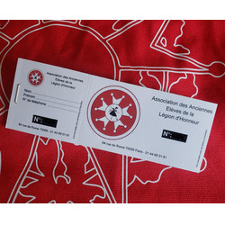 Billet de tombola à l'unité