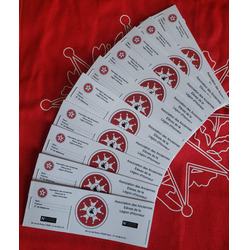 Carnet de 10 billets de tombola