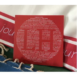 Les mots LH sur toile